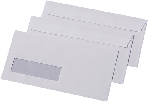 Envelop Quantore 110x220mm venster 3x10cm links 500 stuks-2