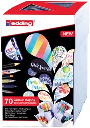 Brushpen edding Colour Happy assorti 70-delig