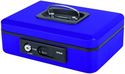 Geldkist Pavo Deluxe 250x180x90mm blauw
