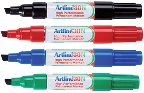 Viltstift Artline 30 schuin 2-5mm blauw-2