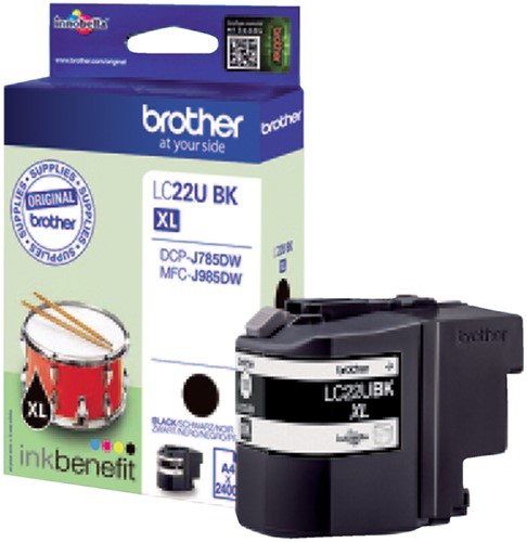 Inktcartridge Brother LC-22UBK zwart