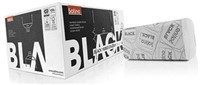 Handdoek Satino Black 25x23cm 2-laags zigzag 3200st.-1