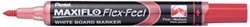 Viltstift Pentel MWL5SBF Maxiflo whiteboard rood 1-5mm