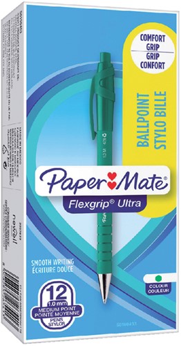 Balpen Paper Mate Flexgrip Ultra medium groen-3