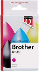 Inktcartridge Quantore alternatief tbv Brother LC-123 rood