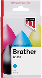 Inktcartridge Quantore alternatief tbv Brother LC-970 blauw