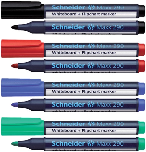 Viltstift Schneider Maxx 290 whiteboard rond 2-3mm rood-2