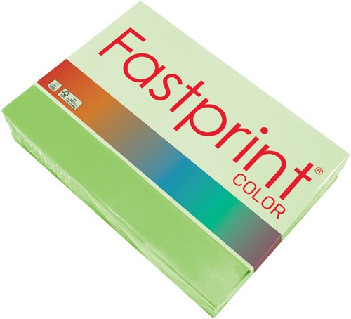 Kopieerpapier Fastprint A4 80gr helgroen 500vel