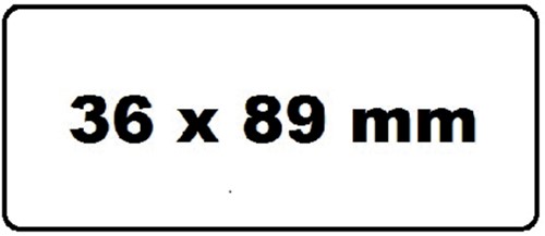 Labeletiket Quantore 99012 36x89mm adres wit 2 rollen-1