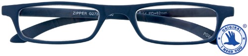 Leesbril I Need You +1.50 dpt Zipper blauw-2