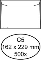 Envelop Quantore bank C5 162x229mm wit 500 stuks