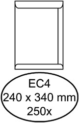 Envelop Quantore akte EC4 240x340mm wit 250stuks