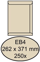 Envelop Quantore akte EB4 262x371mm cremekraft 250stuks