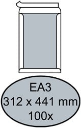 Envelop Quantore bordrug EA3 312x441mm zelfklevend wit 100 stuks