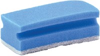 Schuurspons Cleaninq met greep 140x70x42mm blauw/wit 5 stuks-2