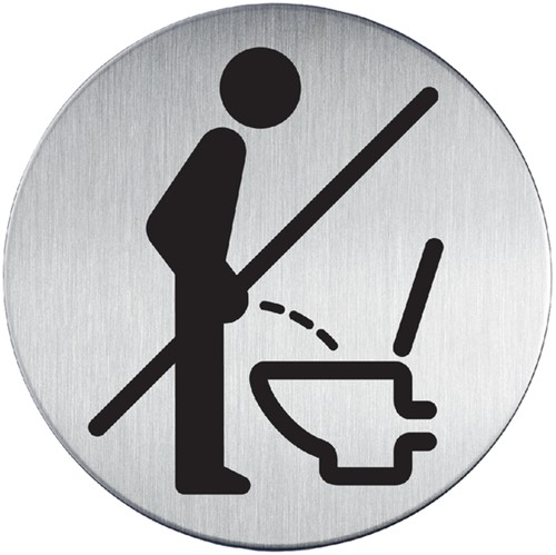 Infobord pictogram Durable 4921 verboden Staand urineren