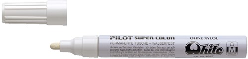 Viltstift PILOT Super Color lakmarker medium wit
