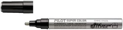 Viltstift PILOT Super Color lakmarker medium zilver