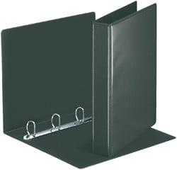 Presentatieringband Esselte panorama A4 4-rings D-mechaniek 20mm PP zwart