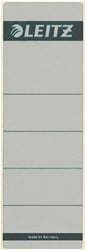 Rugetiket Leitz breed/kort 62x192mm zelfklevend grijs 10 stuks