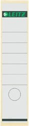 Rugetiket Leitz breed/lang 62x285mm zelfklevend wit 10 stuks
