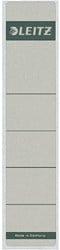 Rugetiket Leitz smal/kort 39x192mm zelfklevend grijs 10 stuks