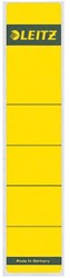 Rugetiket Leitz smal/kort 39x192mm zelfklevend geel