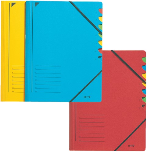 Sorteermap Leitz 12 tabbladen karton geel-2