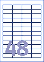 Etiket Avery L4778-20 45.7x21.2mm polyester wit 960stuks-2