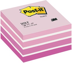 Memoblok 3M Post-it 2028 76x76mm kubus pastel roze