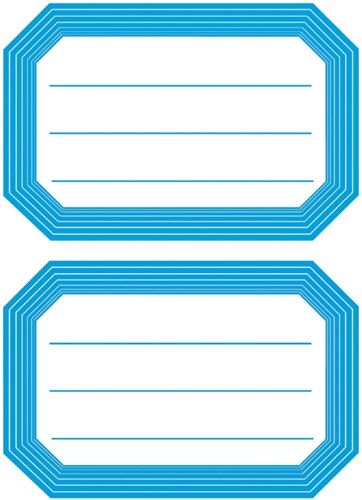 Etiket HERMA 5714 82x55mm schrift blauwe rand 12stuks-2
