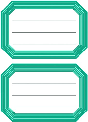 Etiket HERMA 5716 82x55mm schrift groene rand 12stuks-2