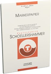Markerblok Schoellershammer A4 75gr wit