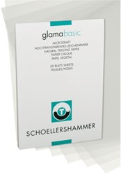 Ontwerpblok Schoellershammer A4 60-65gr transparant 50vel