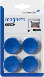 Magneet Legamaster 35mm 1000gr blauw 4stuks
