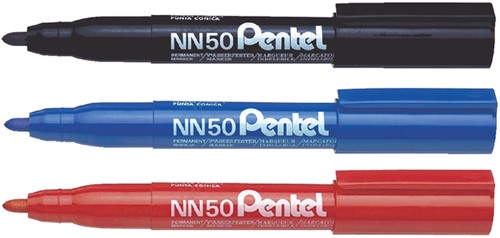 Viltstift Pentel NN50 rond 1.3-3mm blauw-2