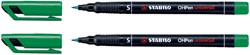 Viltstift STABILO OHpen permanent 841/36 rond 0.4mm groen