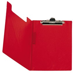 Klembordmap Bantex met klem + penlus rood