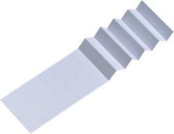 Ruiterstrook voor Alzicht hangmappen 65mm wit