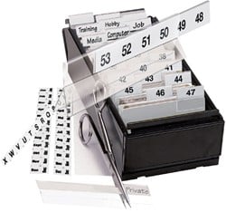 Indextabs Djois 10x150mm zelfklevend aanpasbaar permanent wit 5 stuks