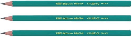 Potlood Bic Evolution ecolutions 650 zeshoekig HB-3