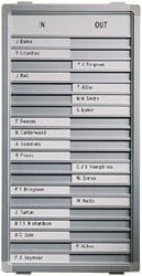Aan-afwezigheidsbord Legamaster 310x260mm 10 namen